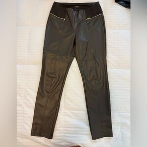 J. McLaughlin Brown Vegan Leather Pants